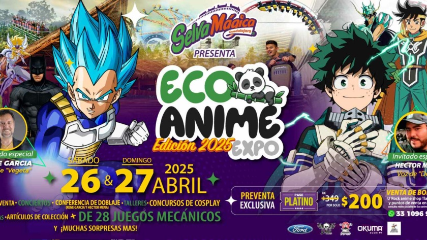 preparate para la eco anime expo en selva magica